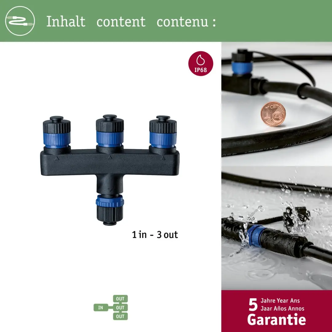 Paulmann Plug & Shine 93929 Verdeler 3 uitgangen