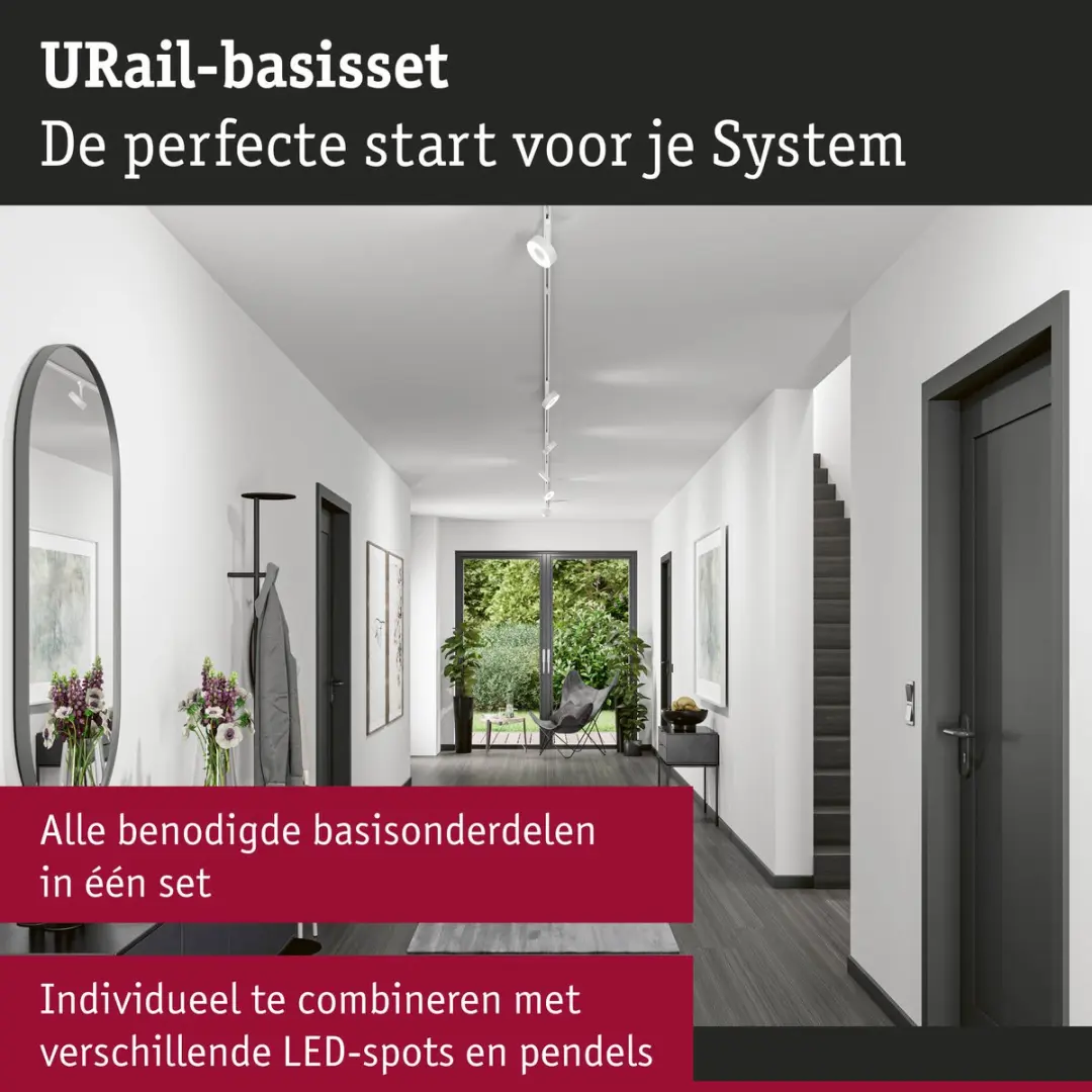 Paulmann URail Basissysteem 95701 Signaalwit - afbeelding 5 van 6
