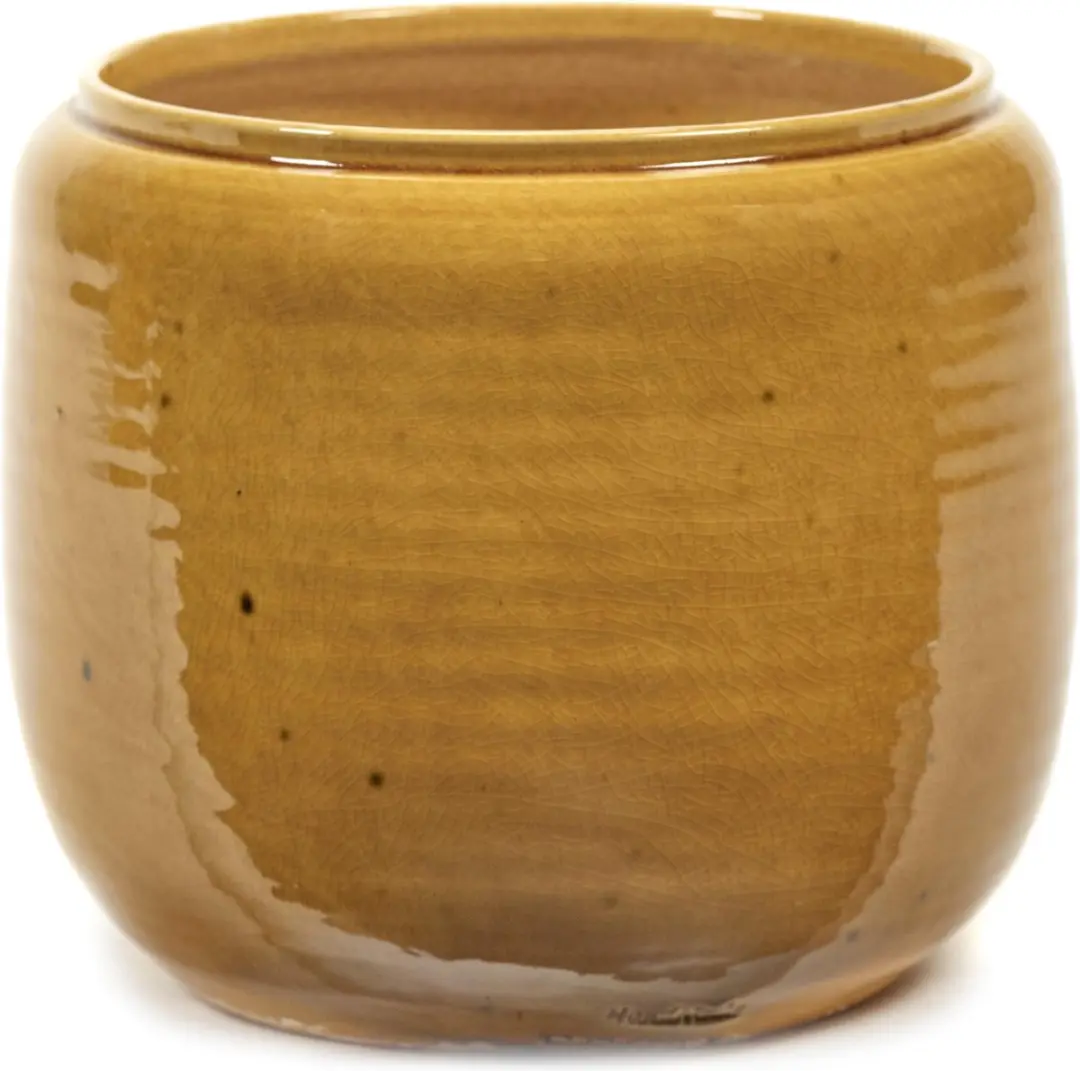 Serax Glazed Shades By Costa Bloempot Small Ø18.5 Honey