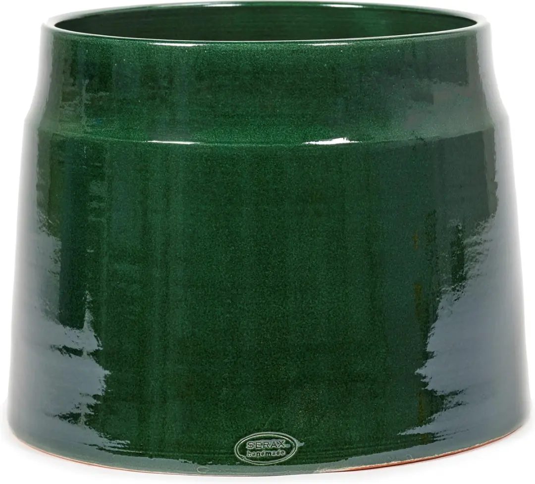 Serax - Glazed shades - Bloempot XL - Donkergroen - 36 Ø