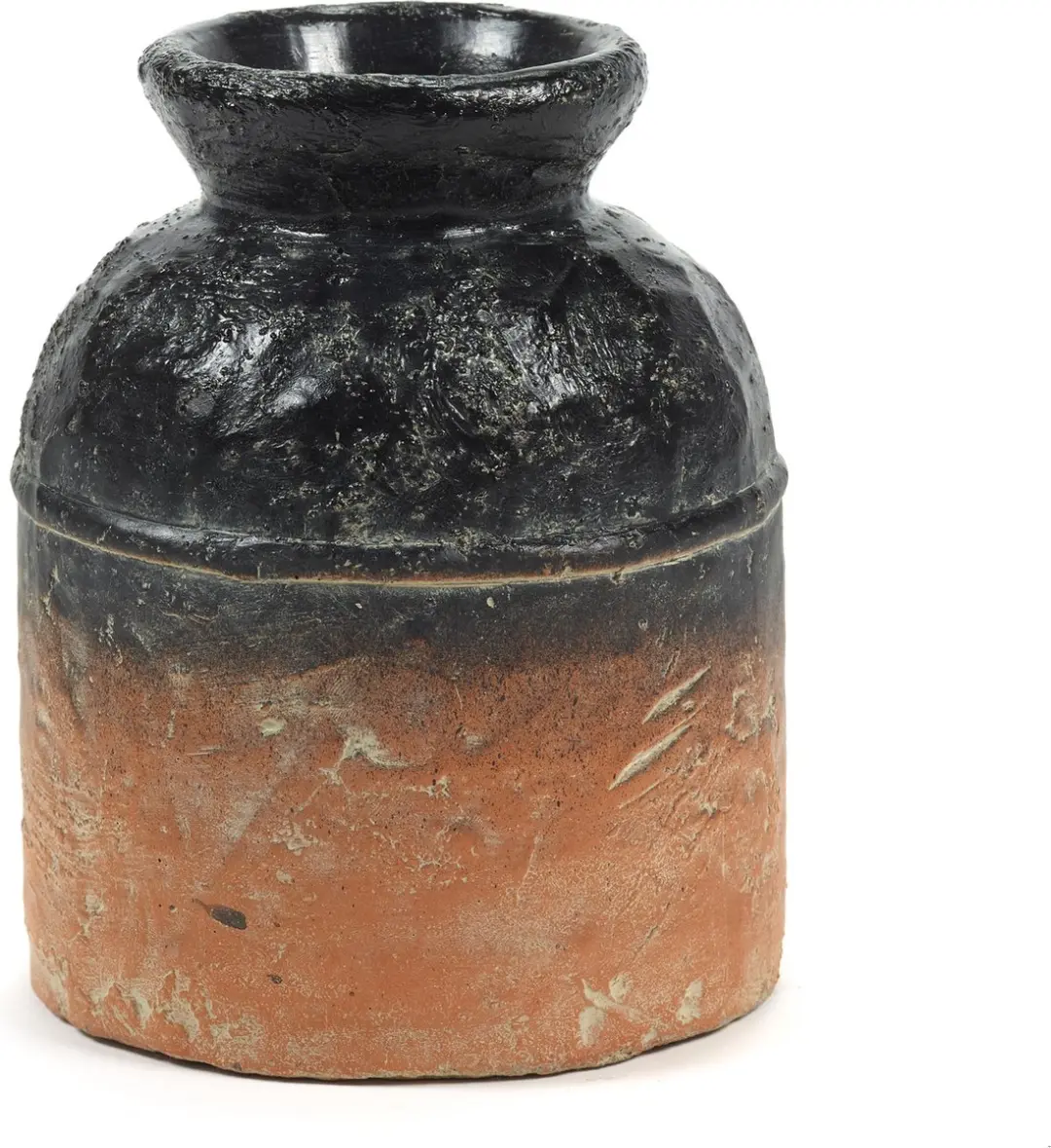 Serax Bloempot Sierpot Terracotta-Zwart D 15 cm H 19 cm opening 5cm
