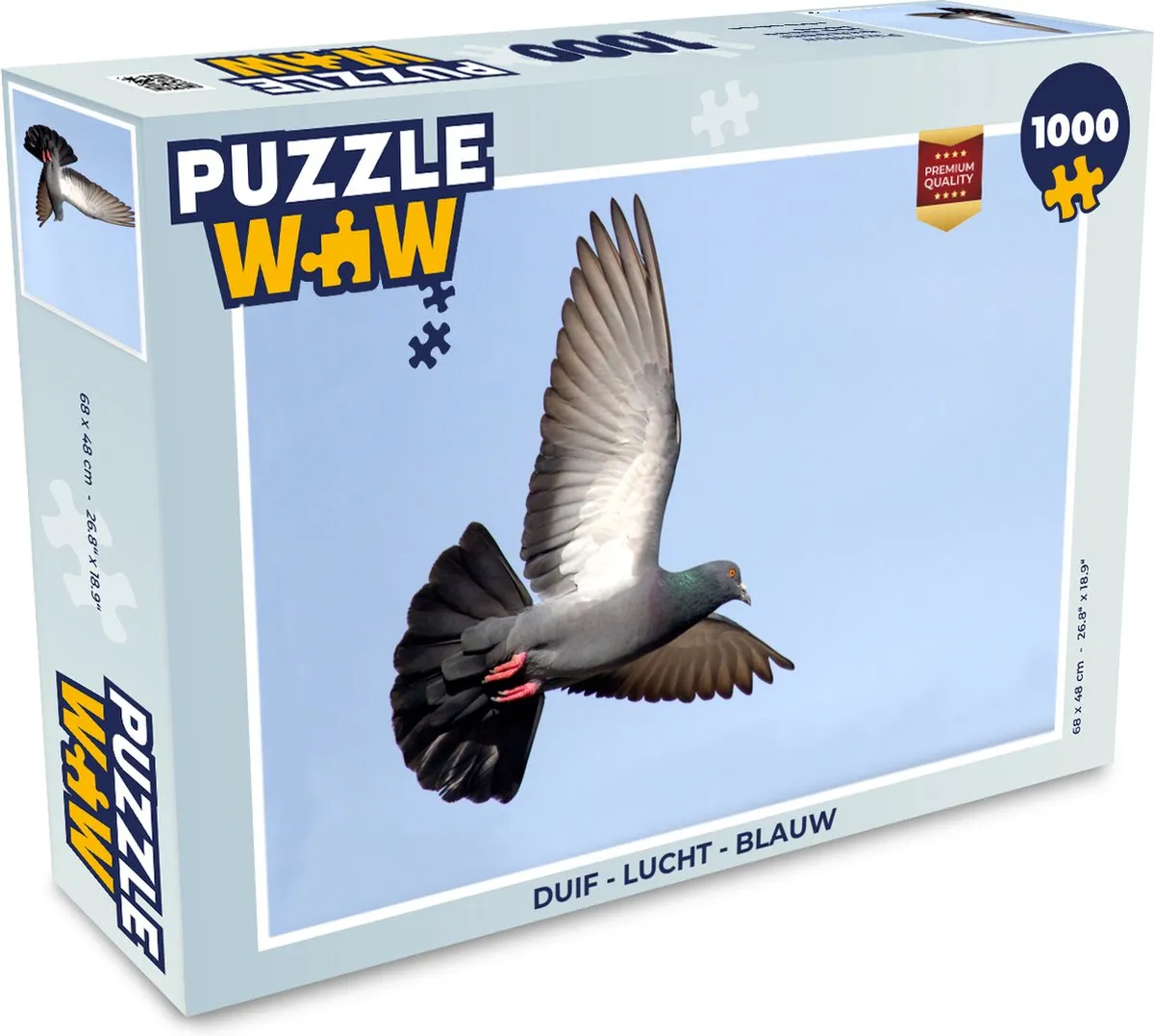 PuzzleWow Duif Lucht Legpuzzel 1000 Stuks