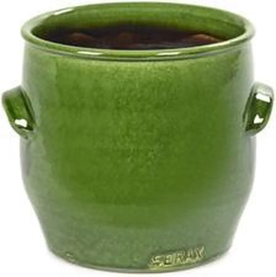 Serax Bloempot Sierpot Handles Groen D 16 cm H 16 cmcm