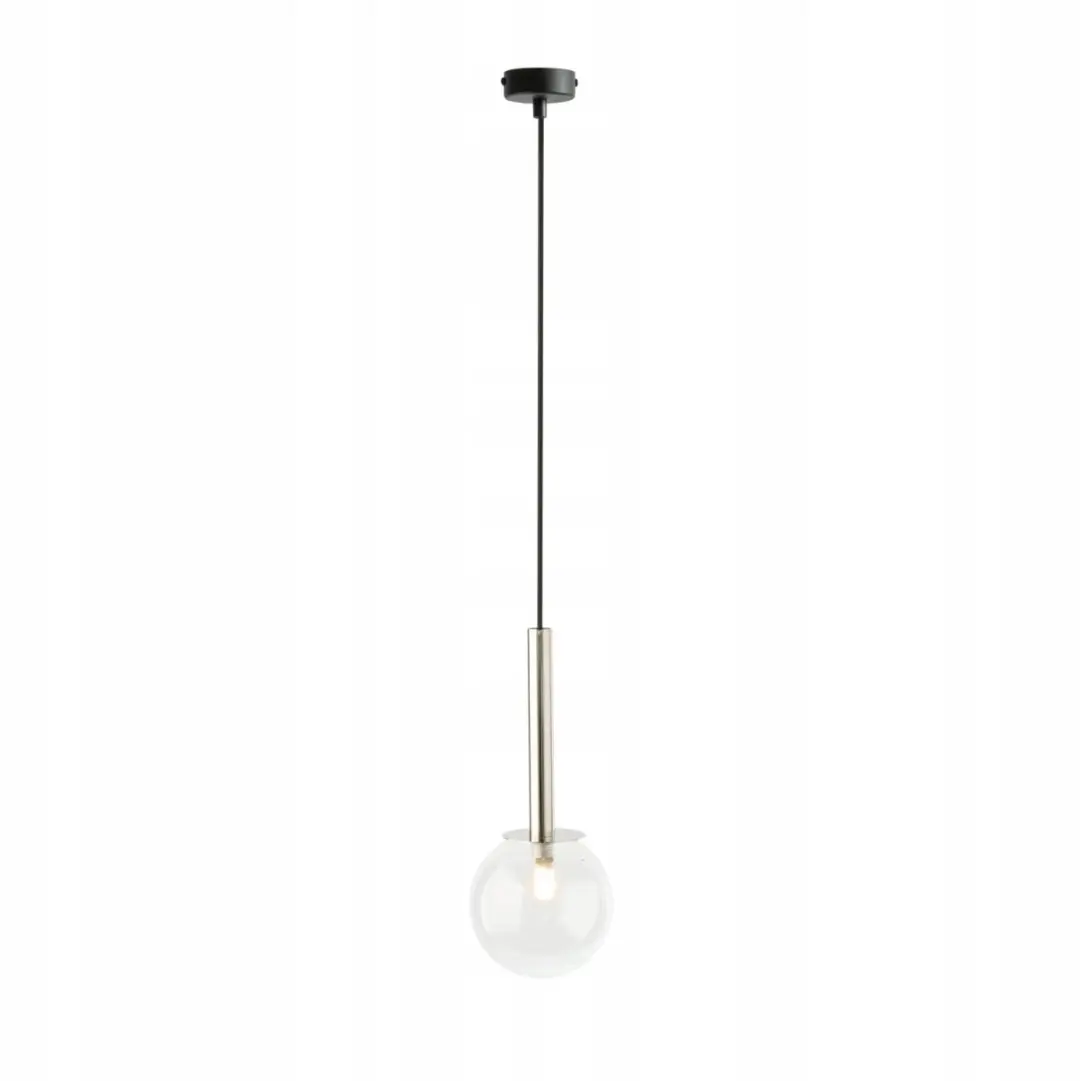 DAISY 1 Hanglamp Glasbol Zwart/Zilver Sigma 40751