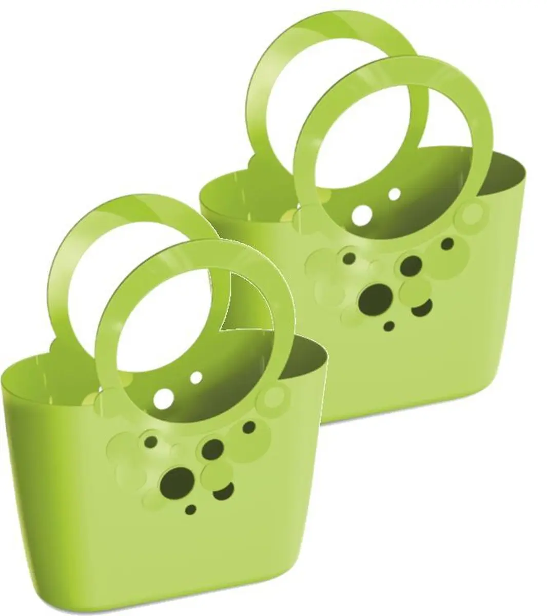 Tas Bag Bloempot Lily 24x12x28cm LIME Prosperplast / 2 STUKS ! /