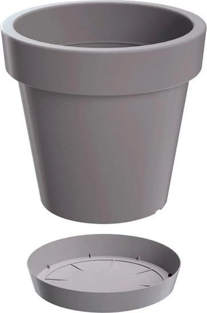 Prosperplast Lofly Bloempot 50cm - Steengrijs - afbeelding 3 van 5