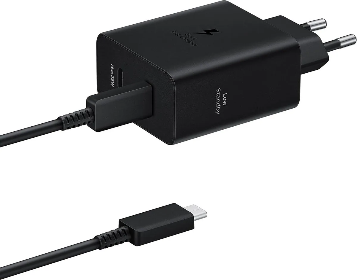 Samsung EP-T5020XBEGWW 50W Duo Power Adapter - 2x USB-C - Zwart