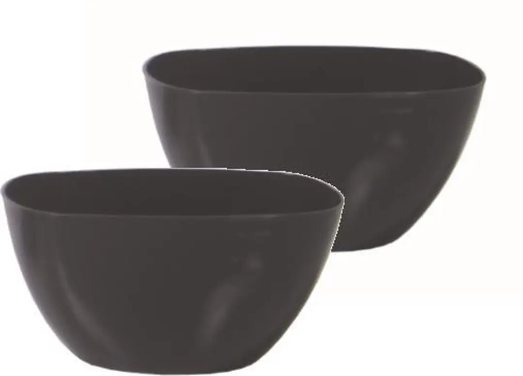 Bloemschaal Plantschaal Ovaal Dums 36x15x13cm ANTRACIET Prosperplast / 2 STUKS ! /