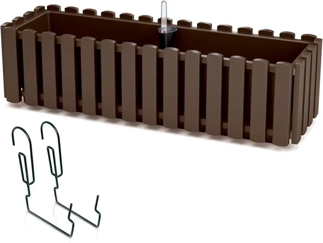 Prosperplast Boardee Fencycase Balkonbak 58cm - Hout Look - afbeelding 5 van 6