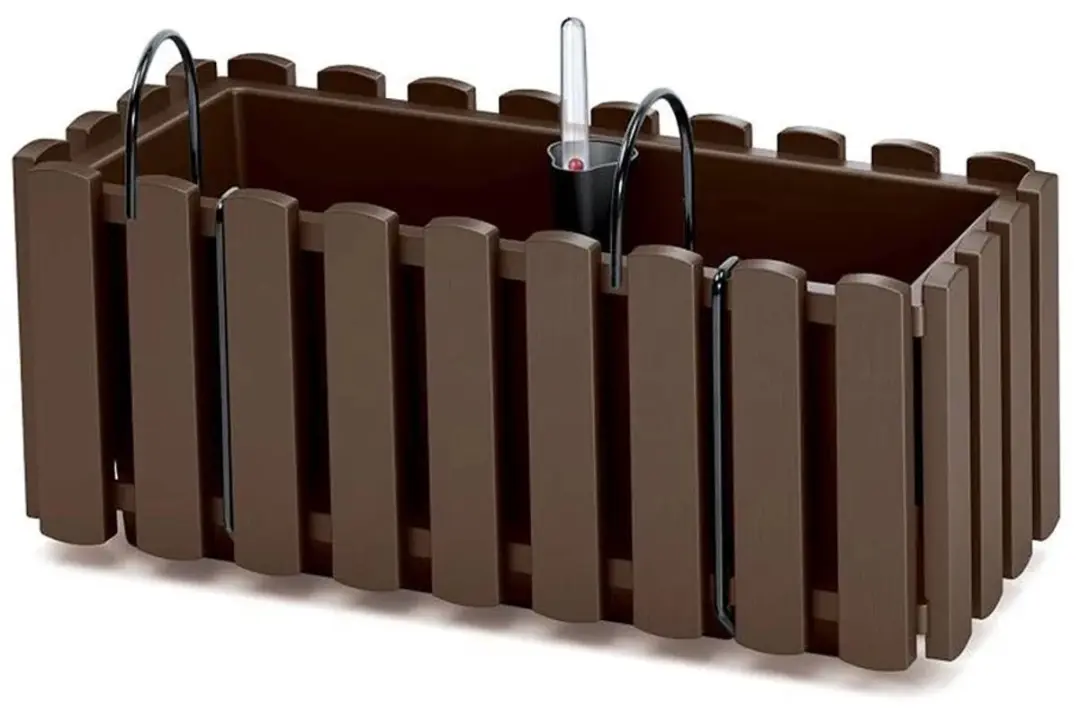 Prosperplast Boardee Fencycase Balkonbak 58cm - Hout Look - afbeelding 4 van 6