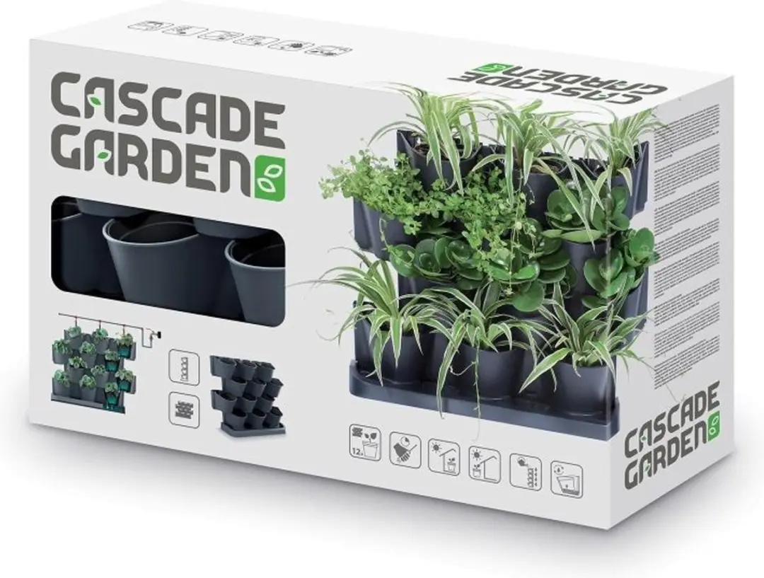 Prosperplast Garden Floor Verticale Tuin Antraciet - 12 Modulaire Potten - afbeelding 5 van 6