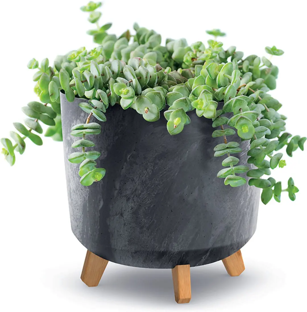 Prosperplast Gracia Tubus Bloempot 14L - Antraciet - afbeelding 3 van 3