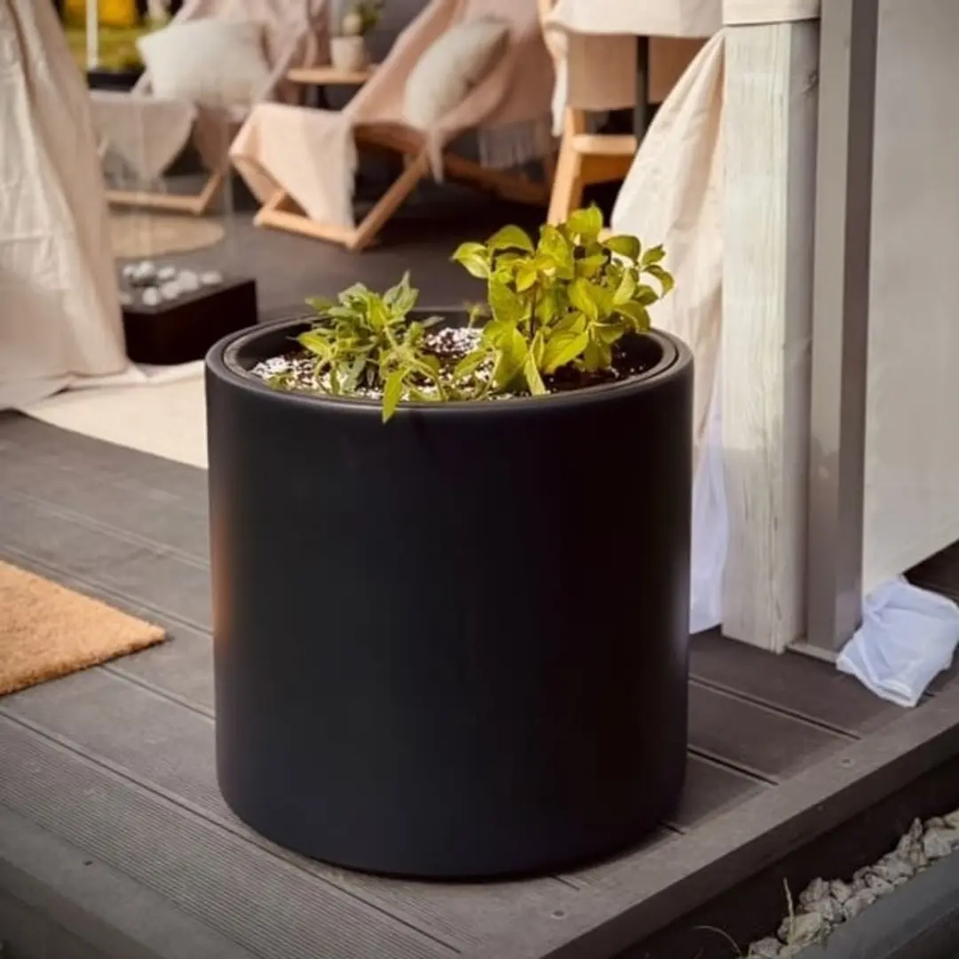 Prosperplast Heos R Slim Bloempot Ø29,8cm Antraciet - afbeelding 5 van 5