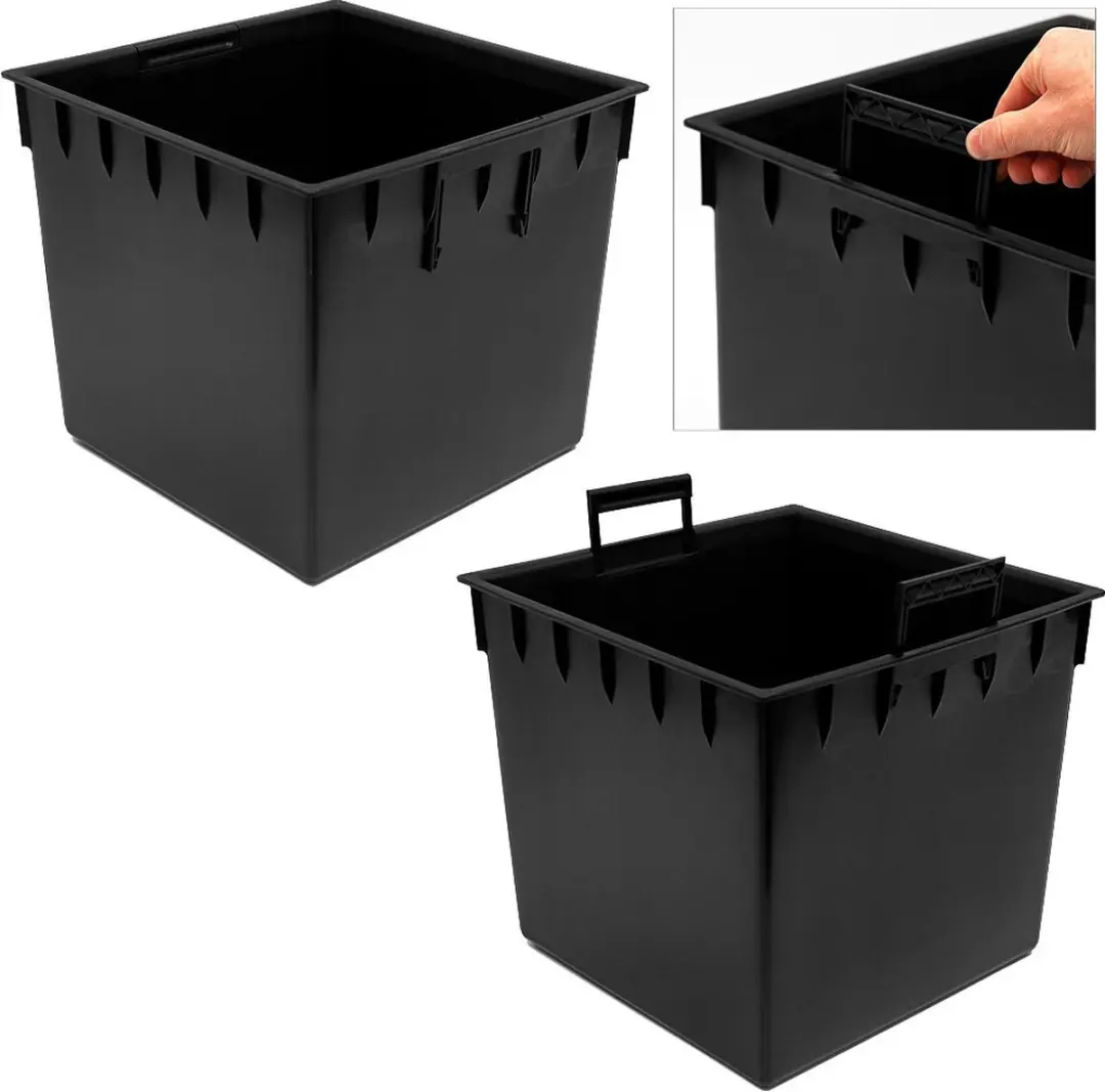 Prosperplast Rato Plantenbak Antraciet 40x40cm - Rotan look - afbeelding 5 van 6