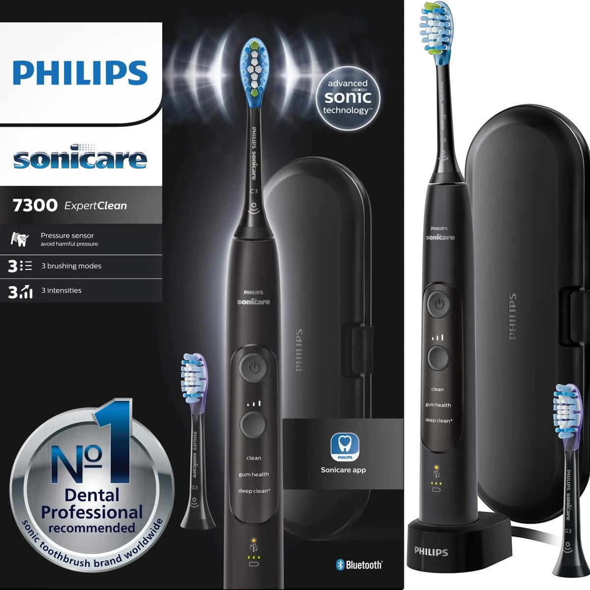 Philips Sonicare ExpertClean 7300 HX9601/02 Elektrische Tandenborstel