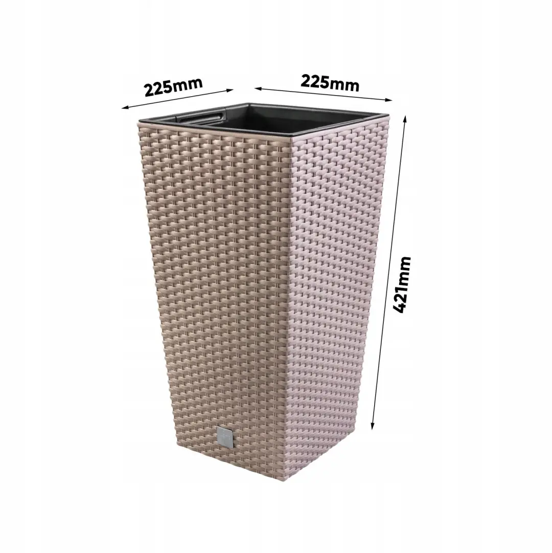Prosperplast Rattanlook Pot DRTS225 Mocca - afbeelding 4 van 4