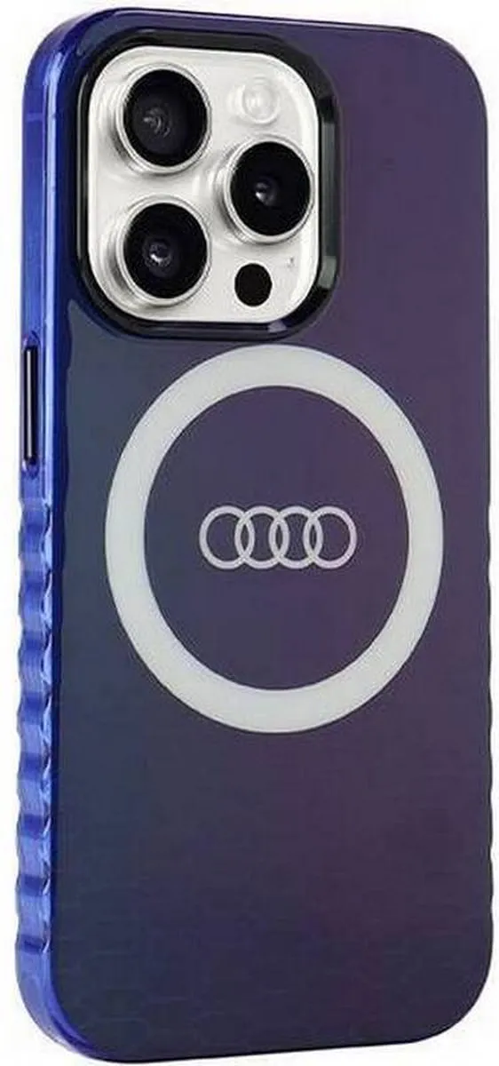 Audi IML Big Logo Hoesje - iPhone 15 Pro Blauw