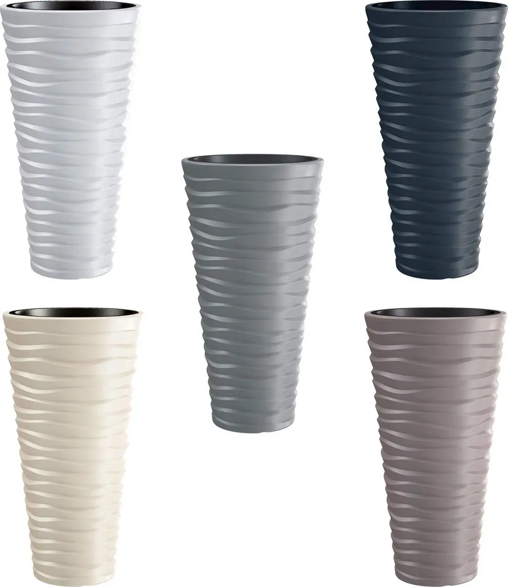 Prosperplast Sand Bloempot 30x52cm Antraciet - afbeelding 4 van 5