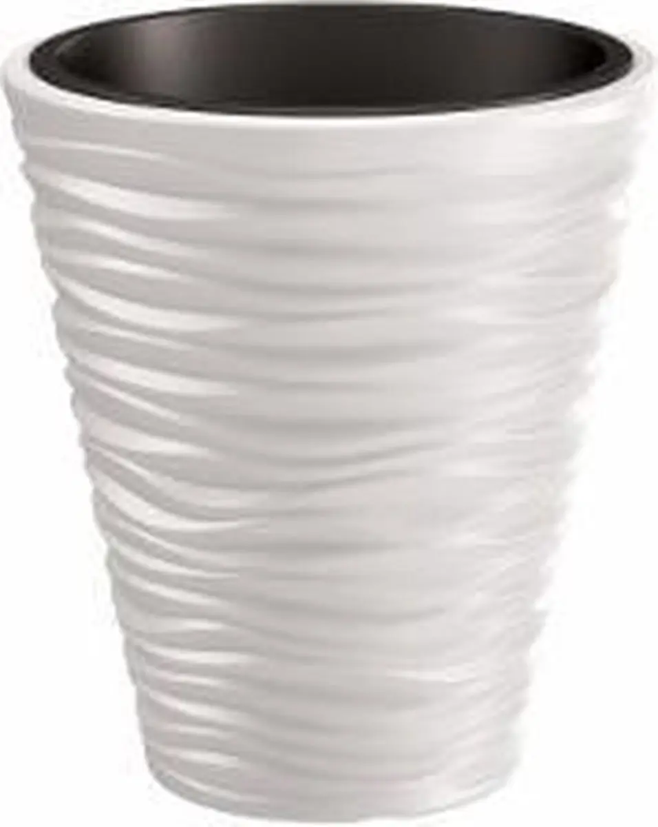 Bloempot Buiten Rond Sand 35cm WIT Prosperplast