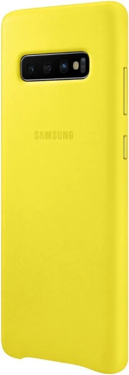 Samsung Lederen Cover S10+ - Geel - 8801643644390 - afbeelding 6 van 6