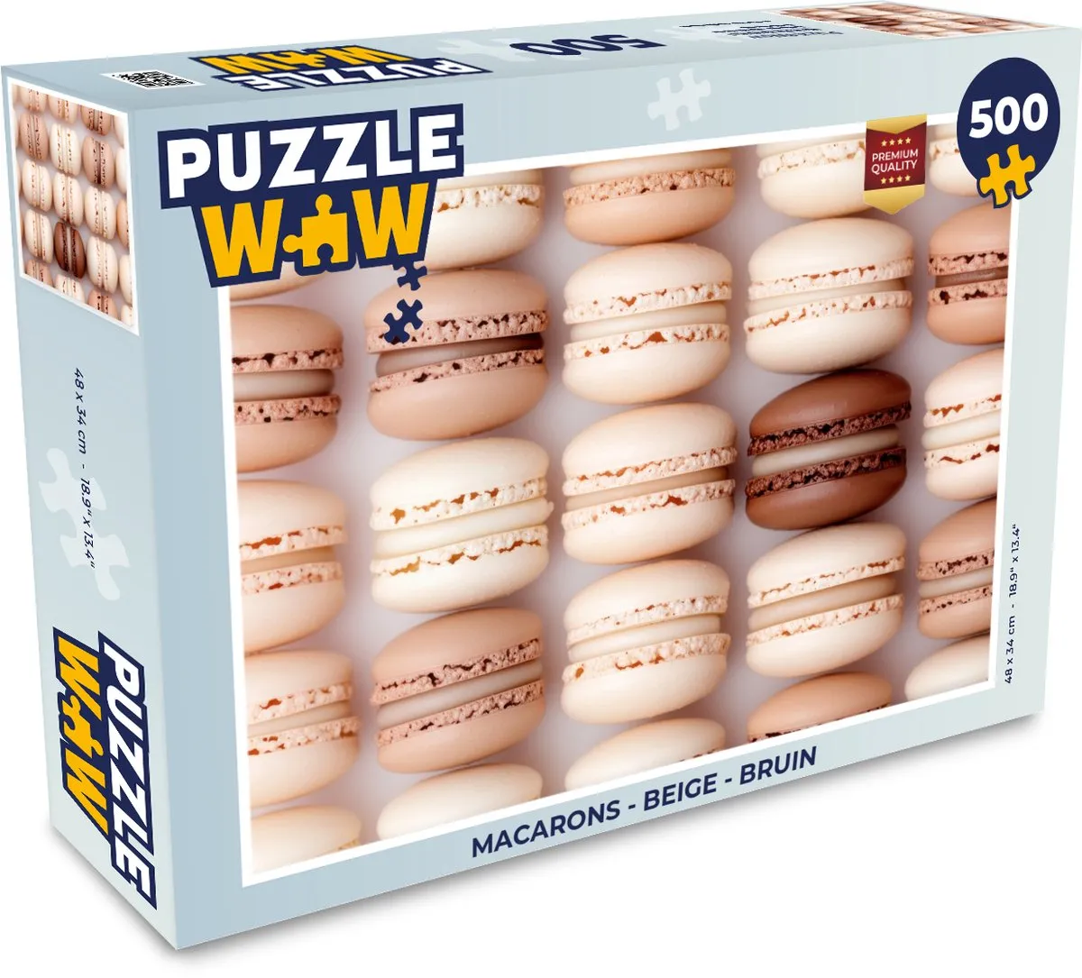 PuzzleWow Macarons Legpuzzel 500 Stuks