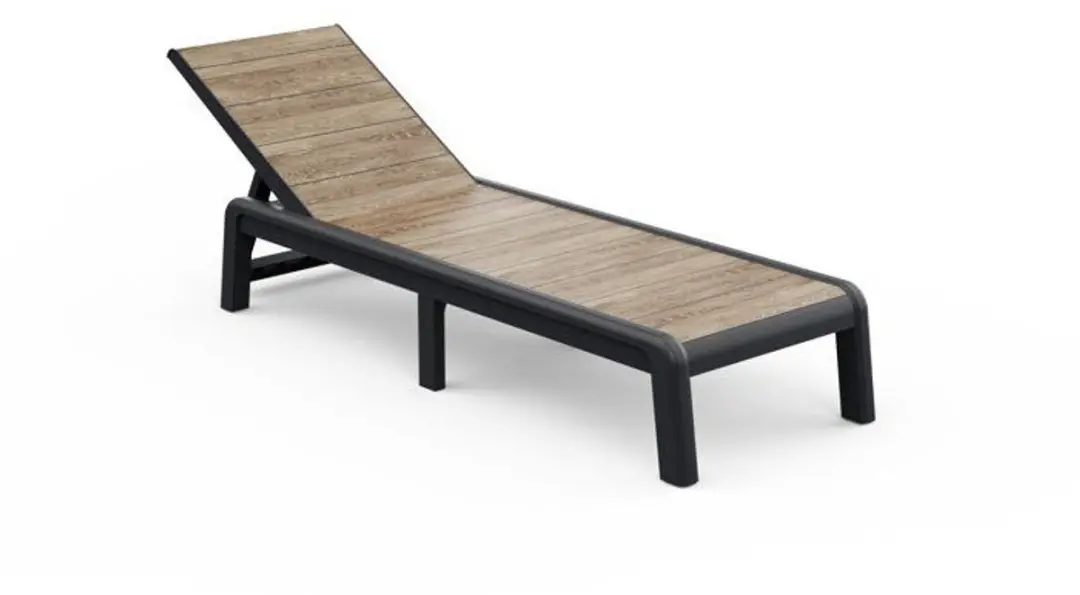 Keter Porto Ligbed - 58x187.5x29cm - Ashwood - afbeelding 3 van 5