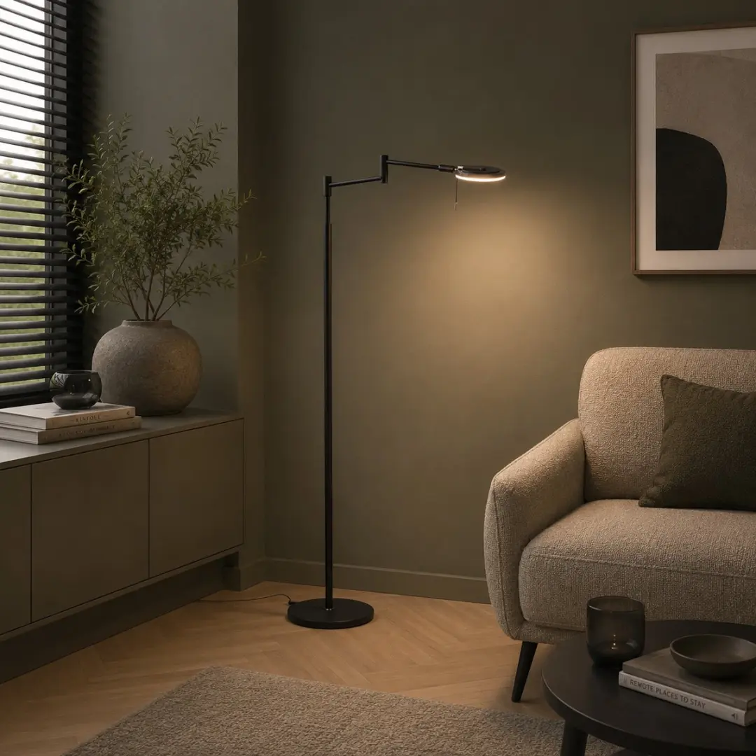 Steinhauer Turound 3082ZW Vloerlamp - Zwart - afbeelding 6 van 6