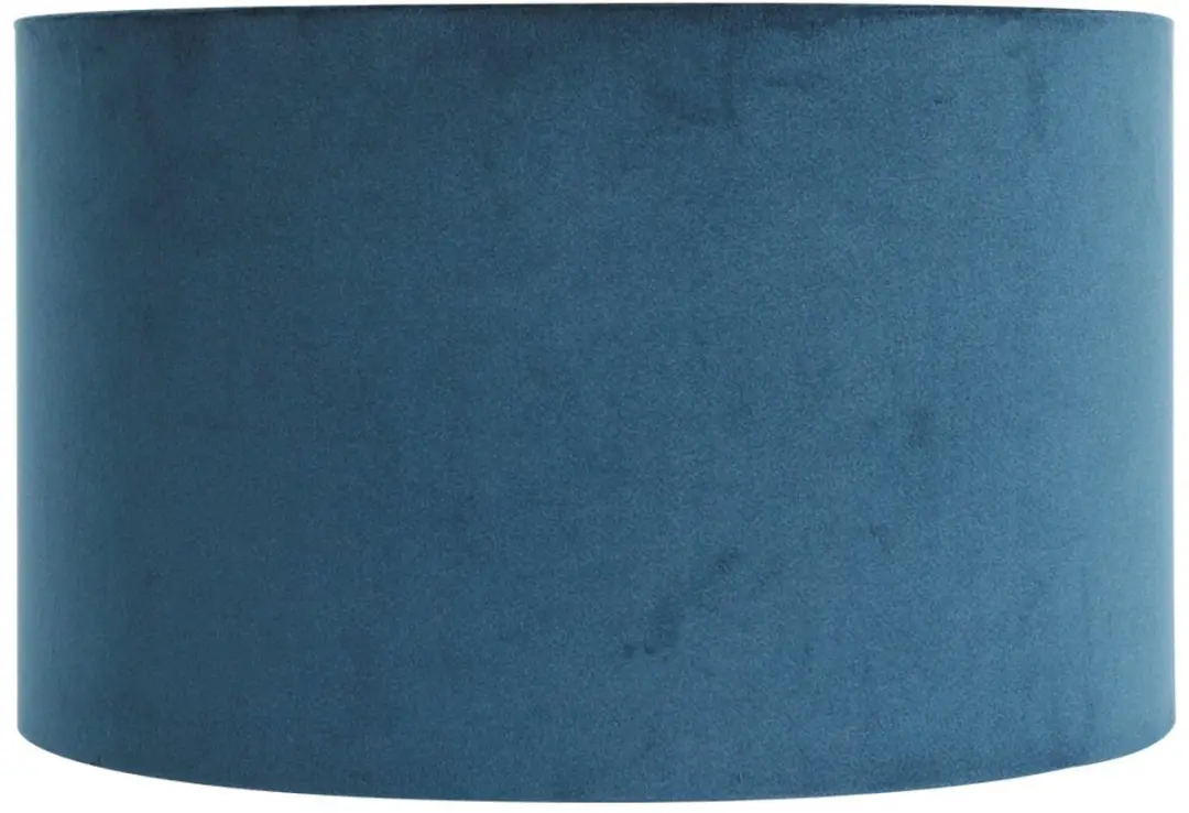 Steinhauer Blauwe Velours Lampenkap ⌀30cm - afbeelding 2 van 6