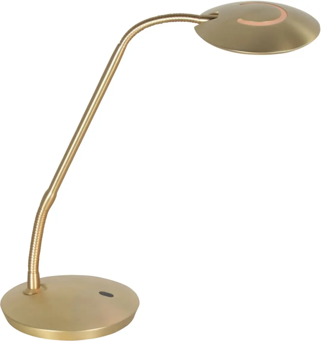 Bronzen tafellamp Zenith 2 4397ME modern verstelbaar met dubbele buigpunten, 8W