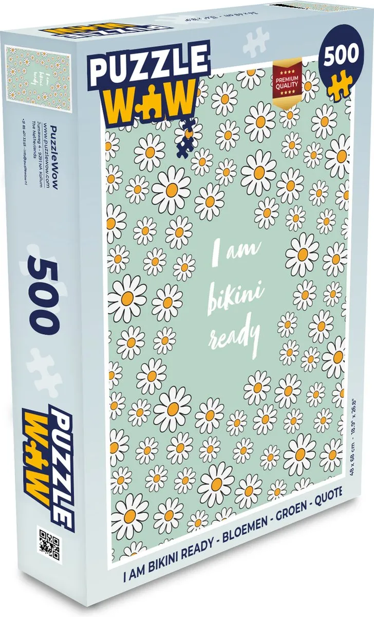 PuzzleWow I am Bikini Ready Legpuzzel 500 Stuks - Multicolor