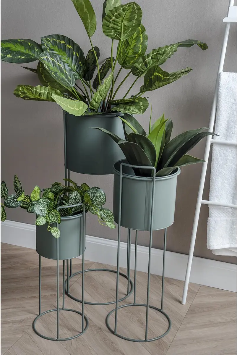 Present Time Essence Plantenpotset - Groen - 3-delig - afbeelding 4 van 6