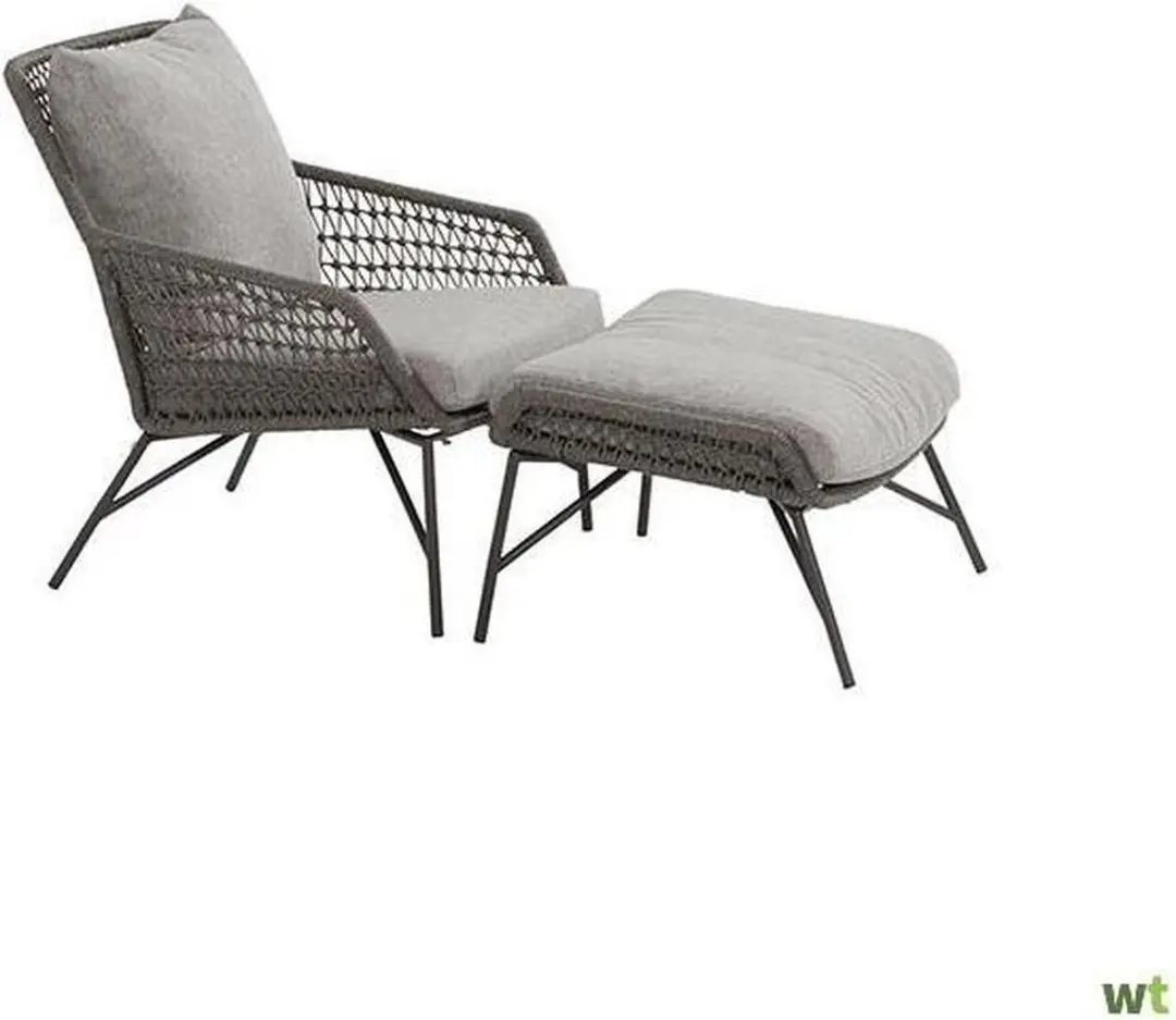 4 Seasons Outdoor Babilonia Voetenbank - Grijs - afbeelding 2 van 6