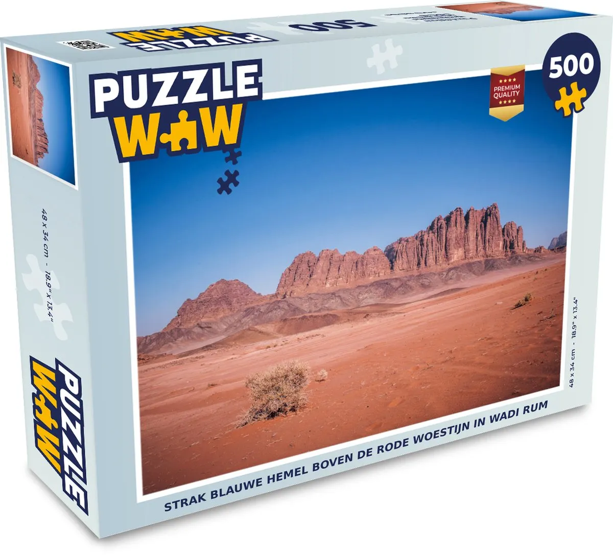 PuzzleWow Wadi Rum Legpuzzel 500 Stuks - Multicolor