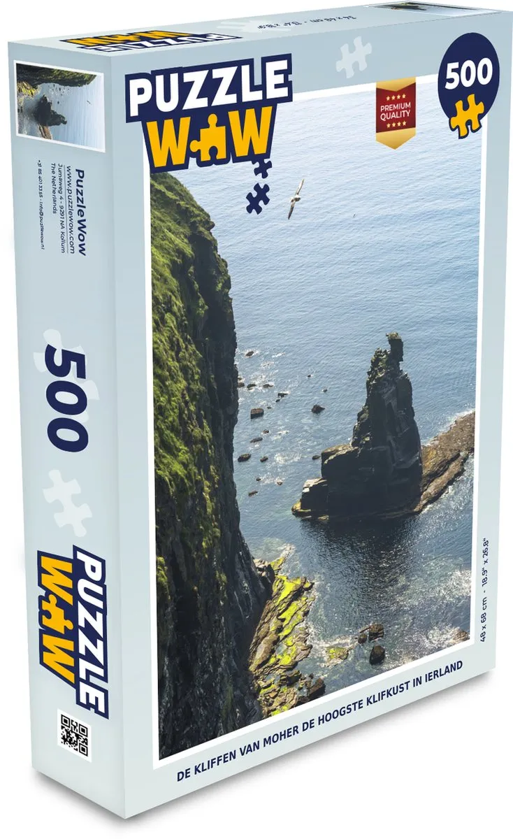 PuzzleWow De Kliffen van Moher Legpuzzel 500 Stuks