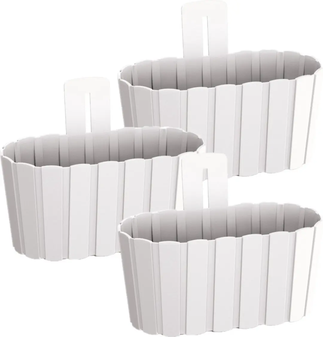 Prosperplast Muur plantenpot/bloempot houtlook