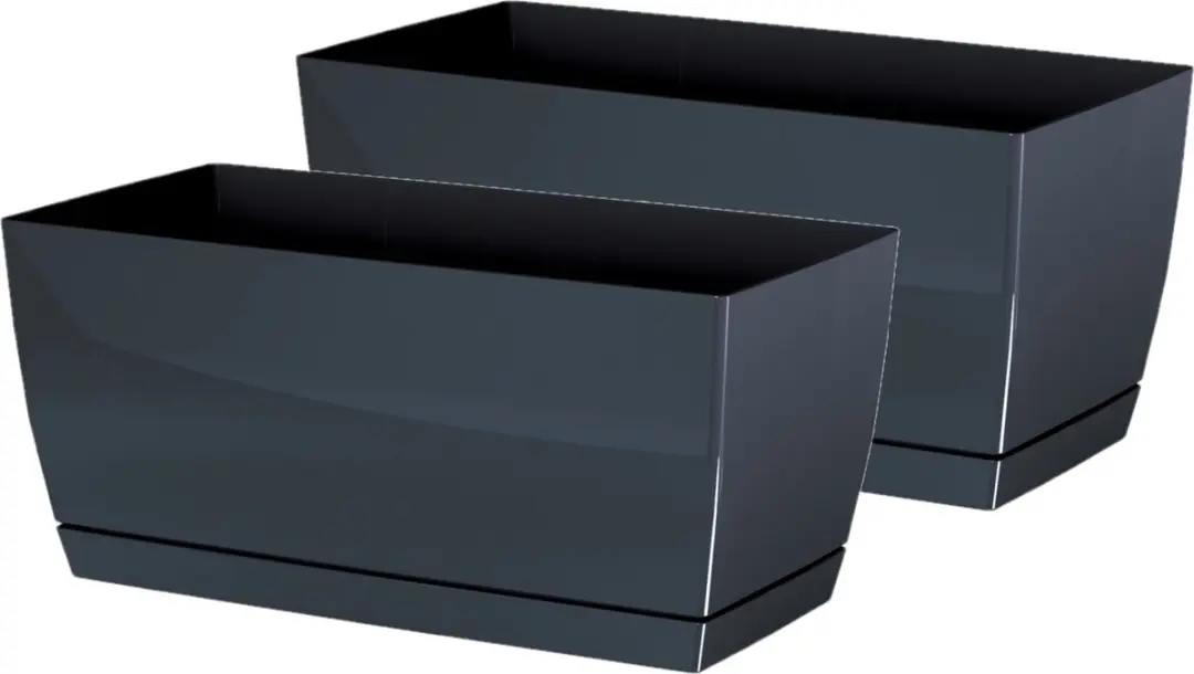 Prosperplast Plantenpot/bloempot met opvangschaal