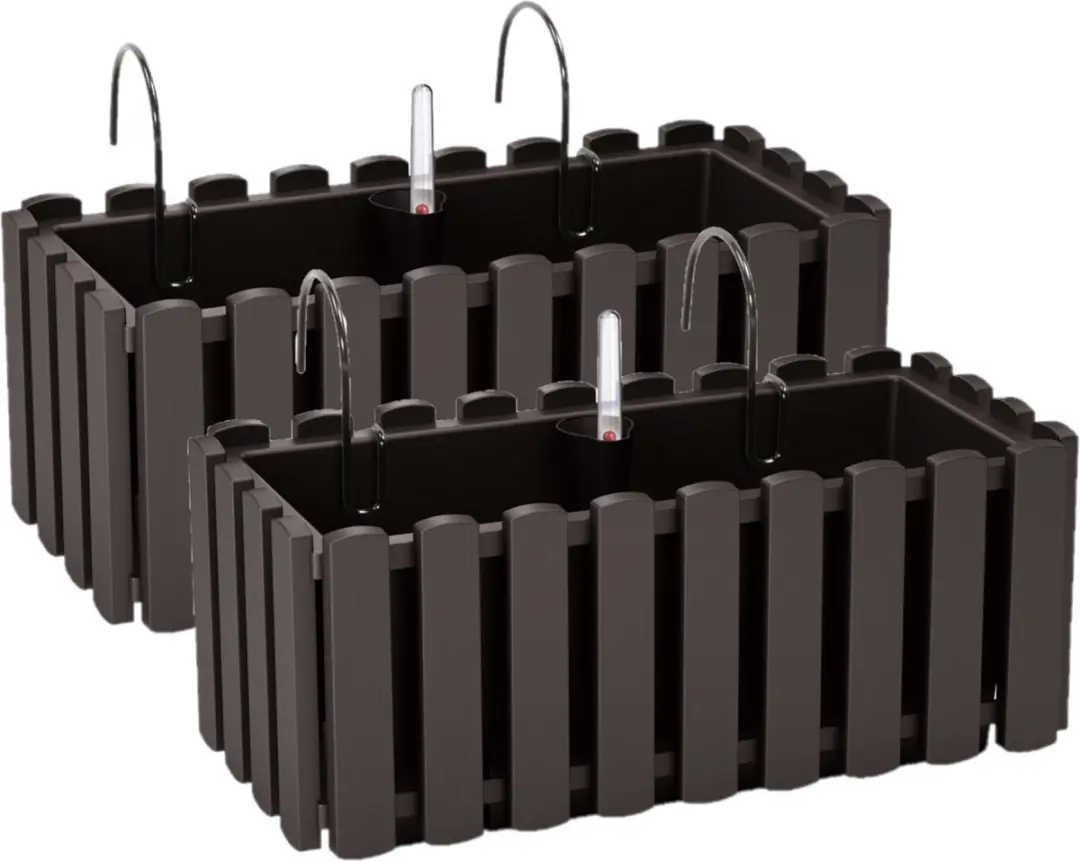 2x stuks fence-look plantenbak/bloembak
