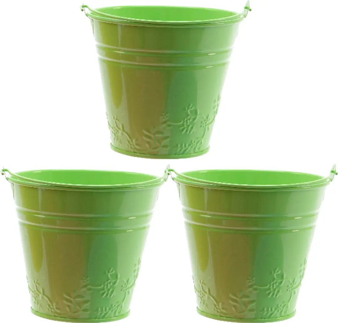 Decoris Bloempot/plantenpot bloemen relief