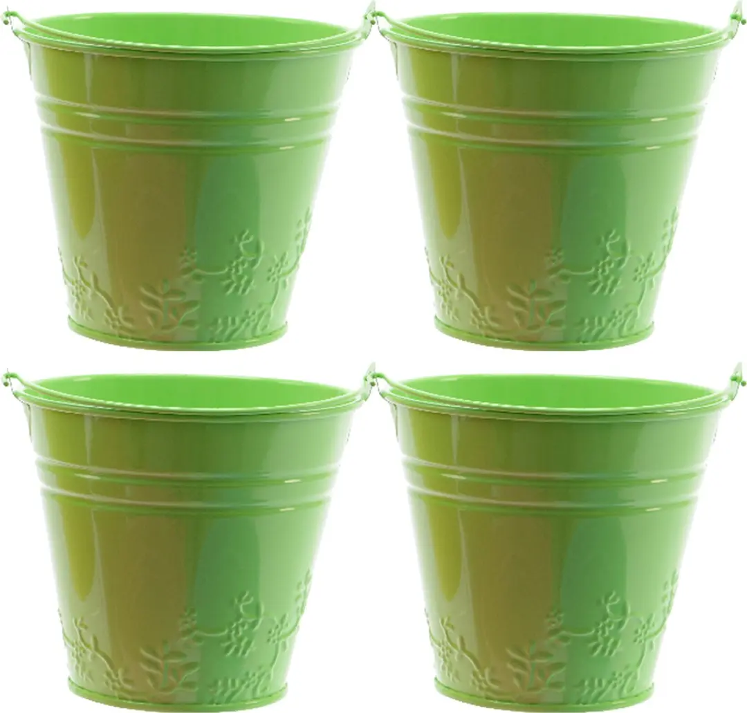 Decoris Bloempot/plantenpot bloemen relief