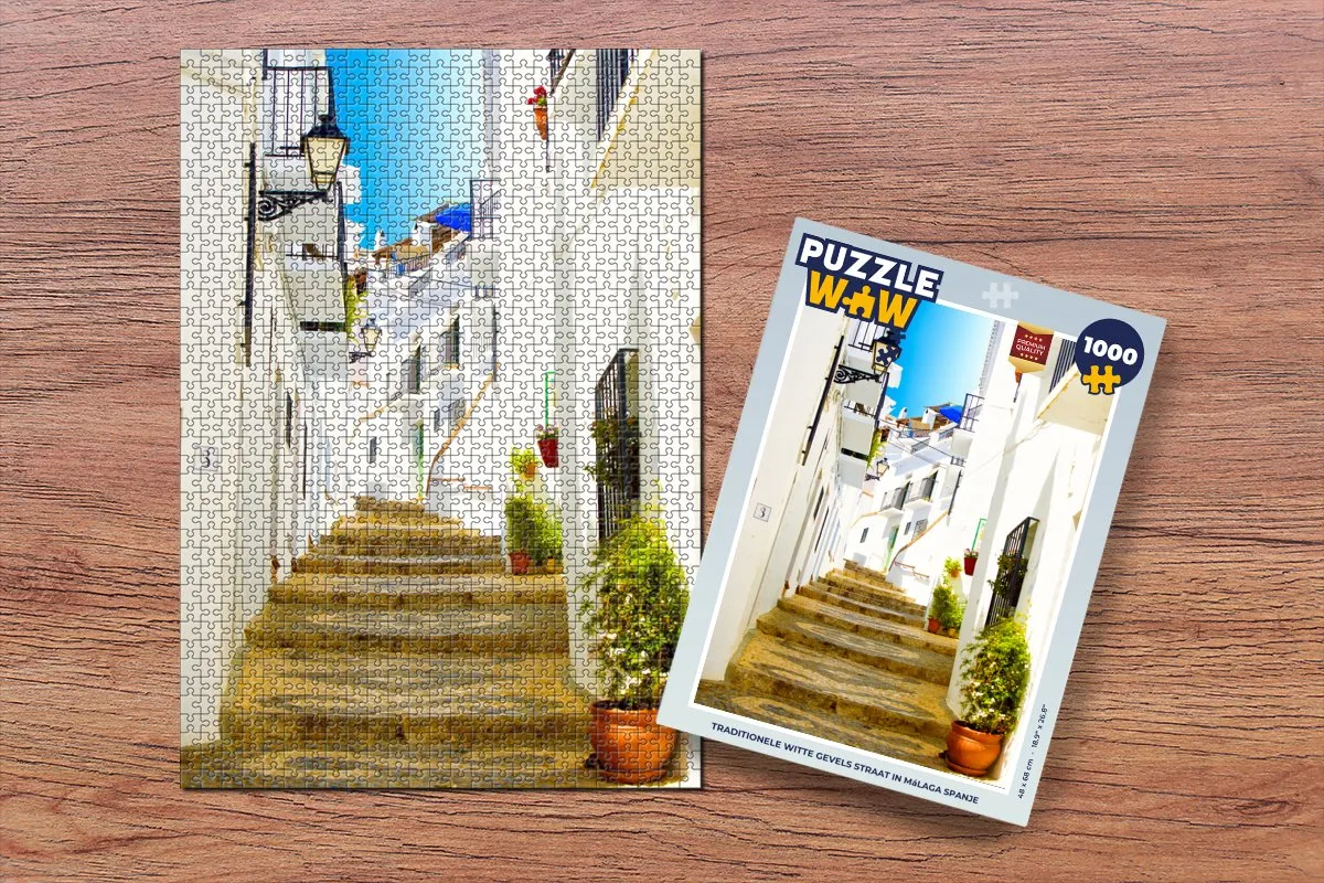PuzzleWow Legpuzzel Málaga Spanje 1000 Stuks