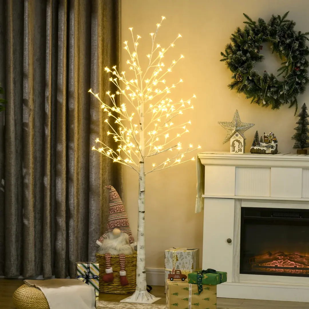 ECTEATOY® Kerstboom Kunstberk met LED-lampjes