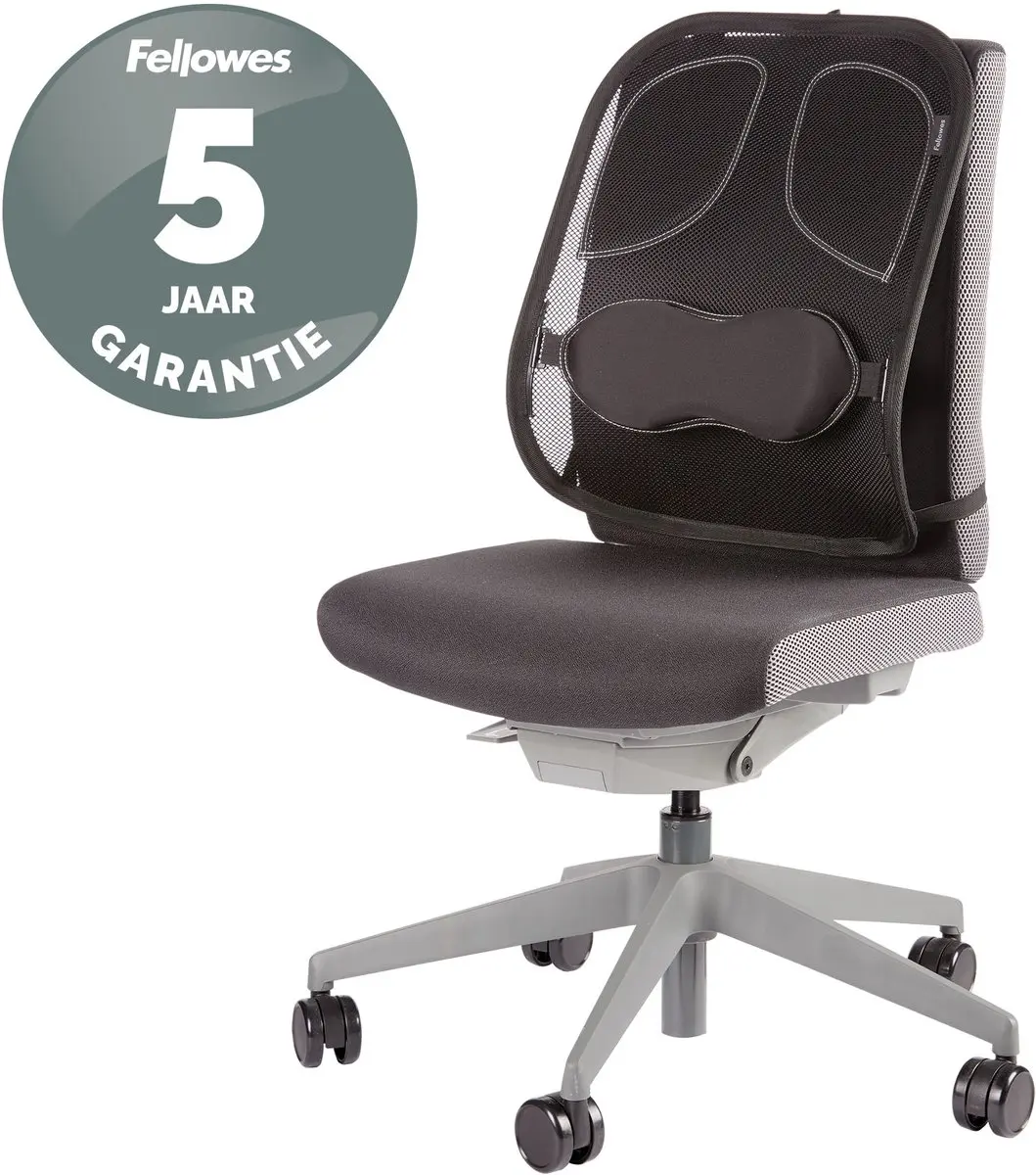 Fellowes Office Suites Rugsteun - Mesh Zwart - afbeelding 4 van 6