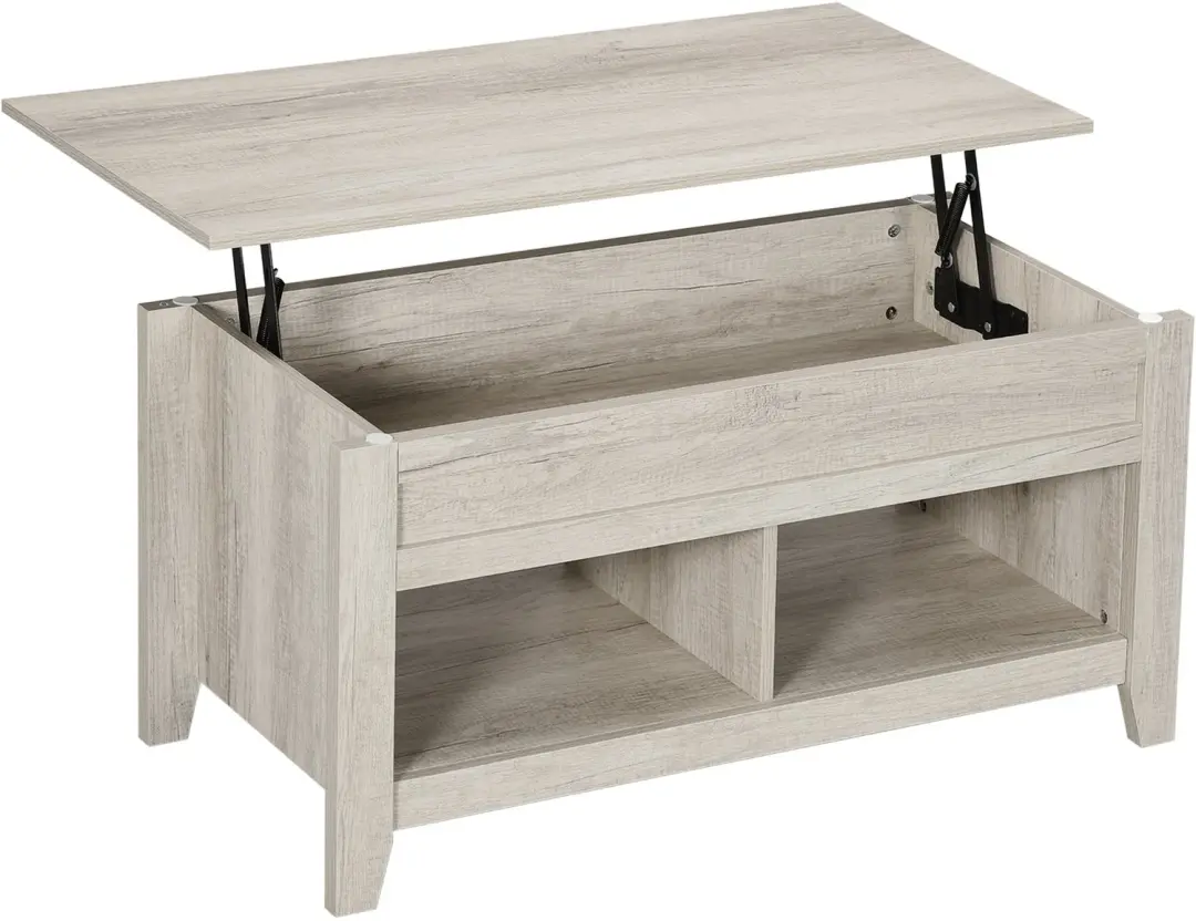 HOMCOM-Salontafel-105x74x61.5cm-E1 Klasse Spaanplaat-Eik
