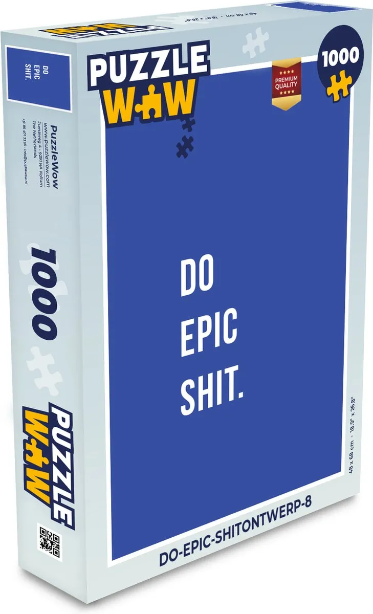 PuzzleWow Quotes Legpuzzel 1000 Stuks