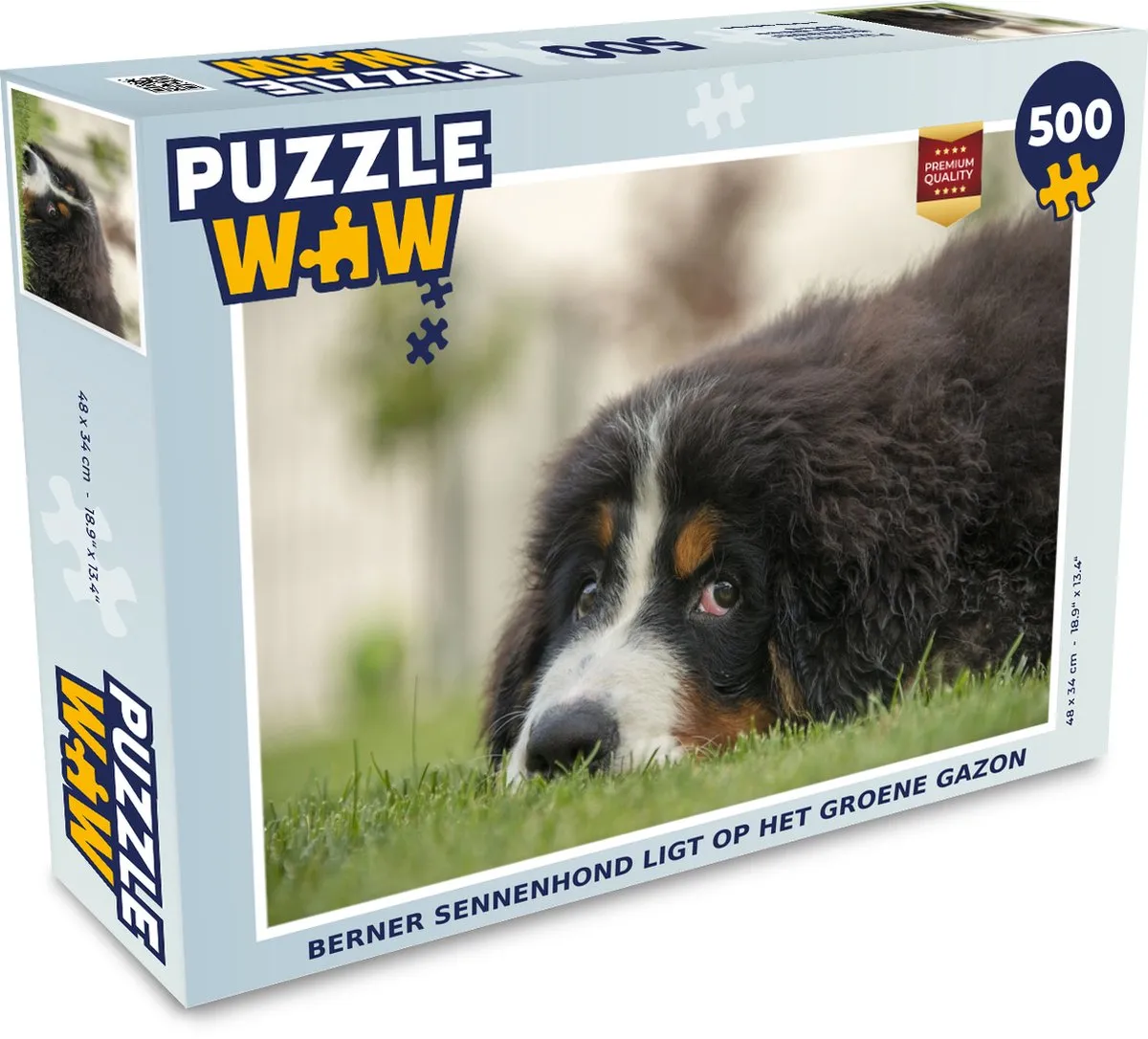 PuzzleWow Berner Sennenhond Legpuzzel 500 Stuks