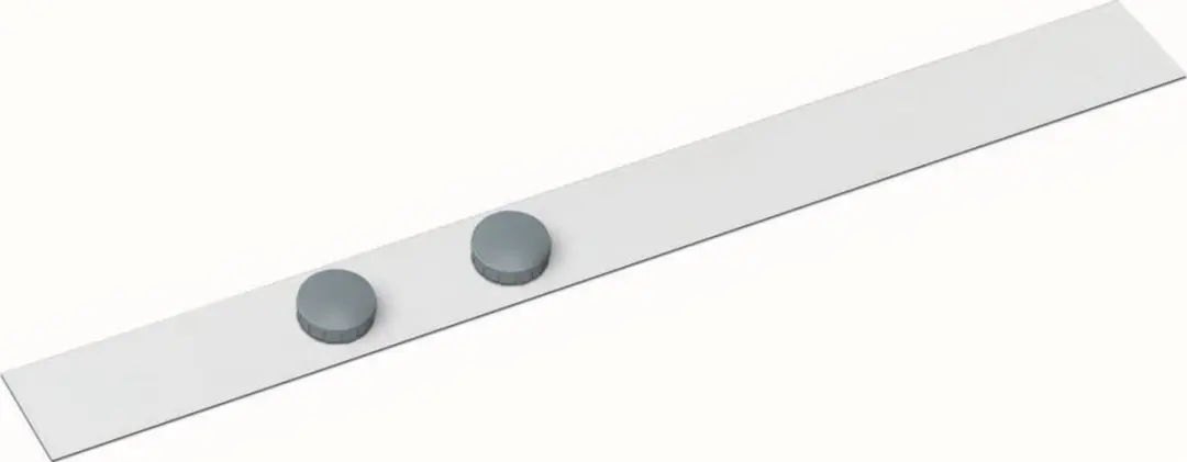 Wandlijst MAUL Standard zelfklevend 50cm incl 2 magneten wit