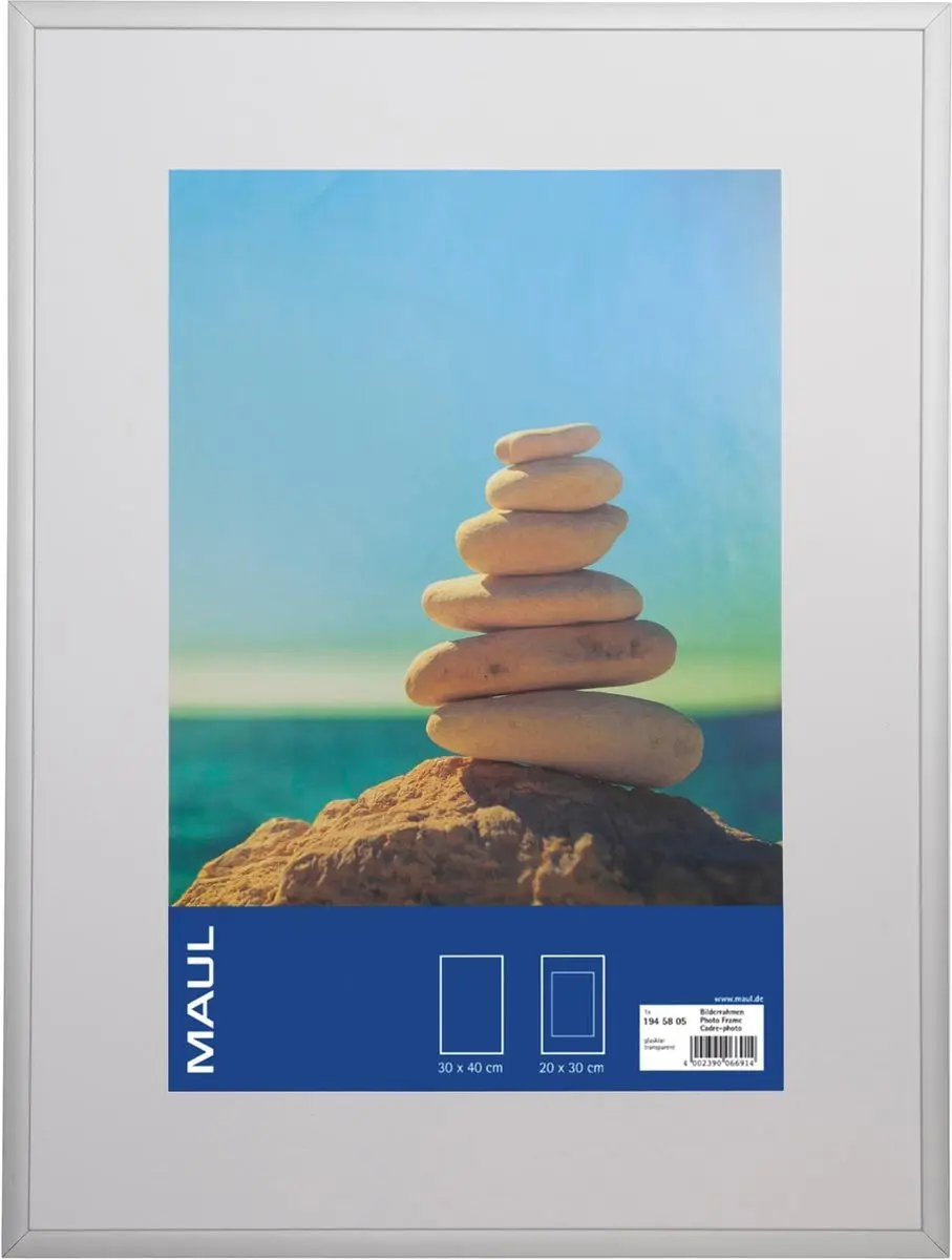 Fotolijst maul 30x40cm aluminium frame zilver