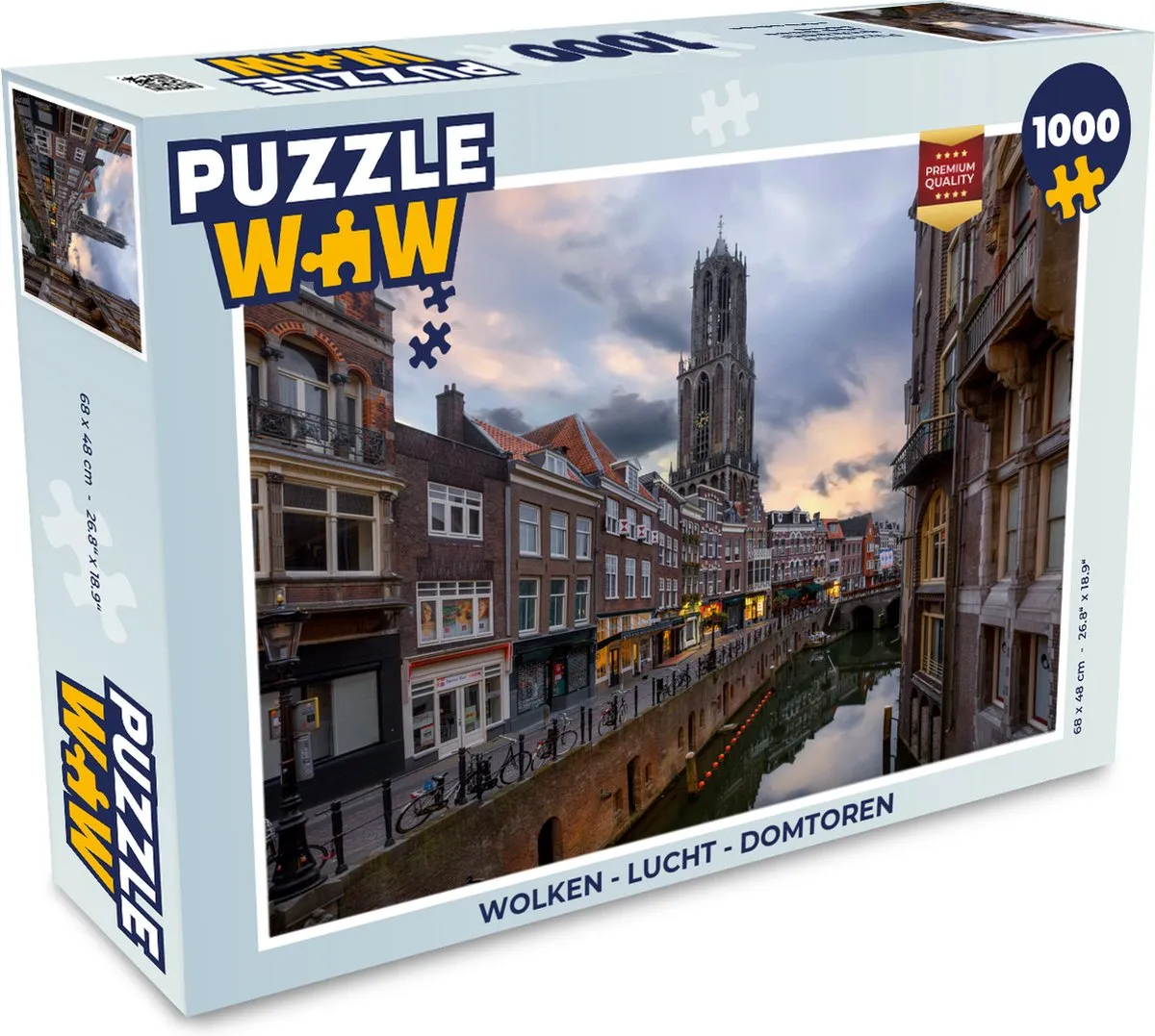 PuzzleWow Wolken Lucht Domtoren Legpuzzel 1000 Stuks