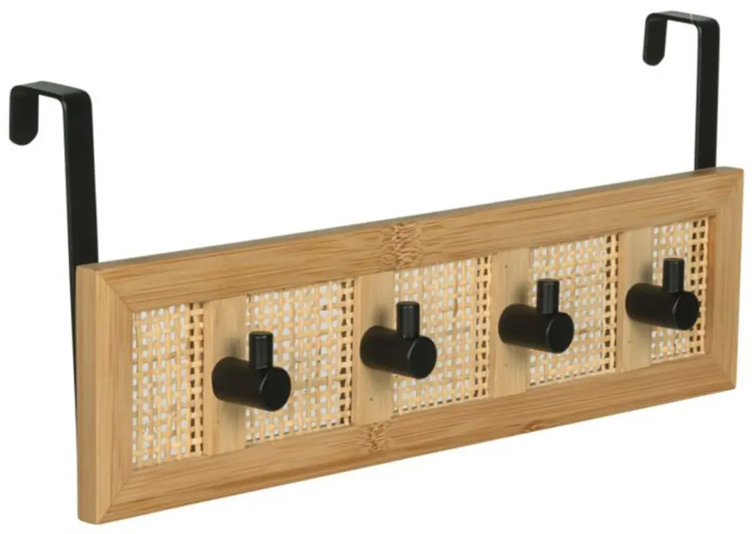 Wenko Allegre Deurkapstok Hout 4-haaks