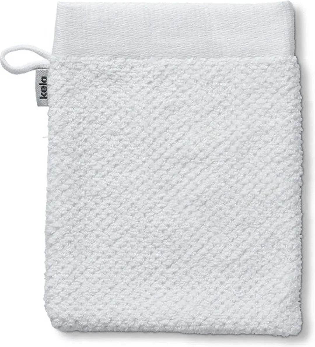 Washandje, 15 x 21 cm, Wit, Organic Katoen